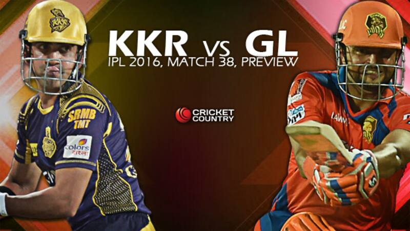 With the business end of the tournament upon us, both KKR and GL will want to register wins &copy; AFP