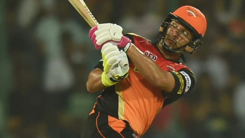 Yuvraj Singh (above) took to social networking site Instagram to dedicate the win to fellow Sunrisers teammate Ashish Nehra &Acirc;&copy; AFP