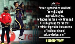 IPL 2016: Kuldeep Yadav basks in the affection from Yuvraj Singh