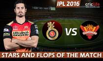 Sunrisers Hyderabad beat Royal Challengers Bangalore to win IPL 2016, Stars and Flops