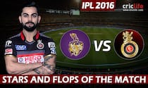 IPL 2016: Royal Challengers Bangalore beat Kolkata Knight Riders by 9 wickets at Kolkata, Stars and Flops