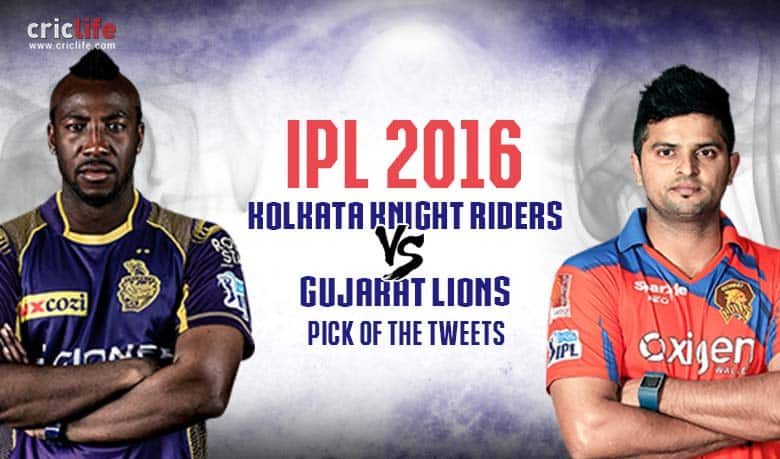 IPL 2016, Match 38, Pick of the tweets: Kolkata Knight Riders vs Gujarat Lions at Kolkata