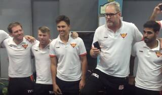 Video: Tom Moody’s victory speech and team anthem after SRH make it to playoffs