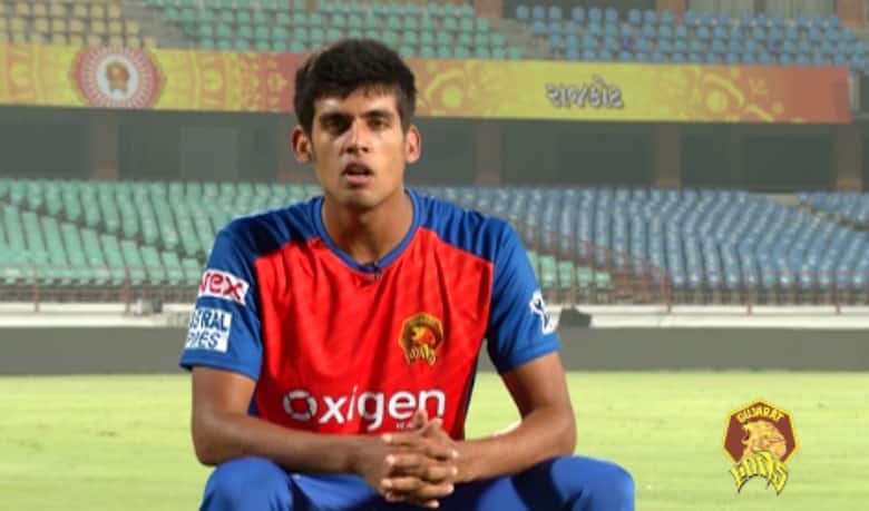 Watch: What Indian ‘Paul Adams’ Shivil Kaushik does before bowling his first ball