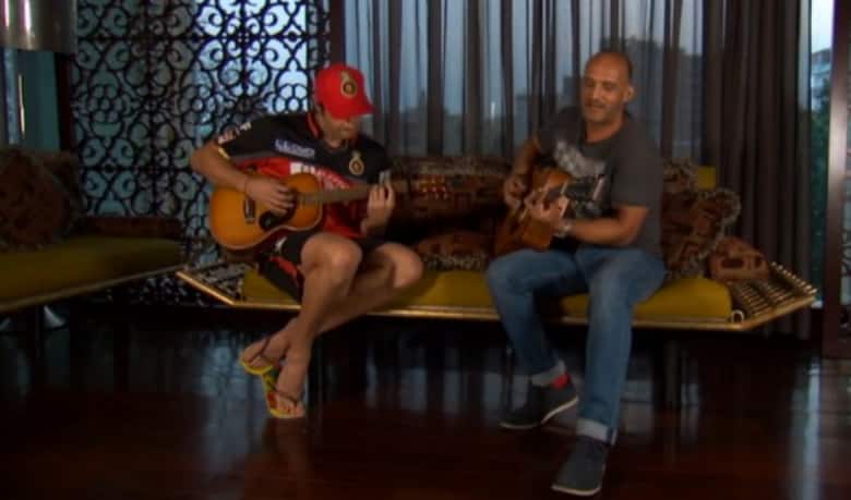 Watch: ‘Guitarists’ Shane Watson, Mark Butcher enjoy a jam ahead of KKR-RCB IPL 9 match