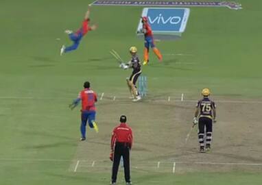 VIDEO: Suresh Raina stretches full to...