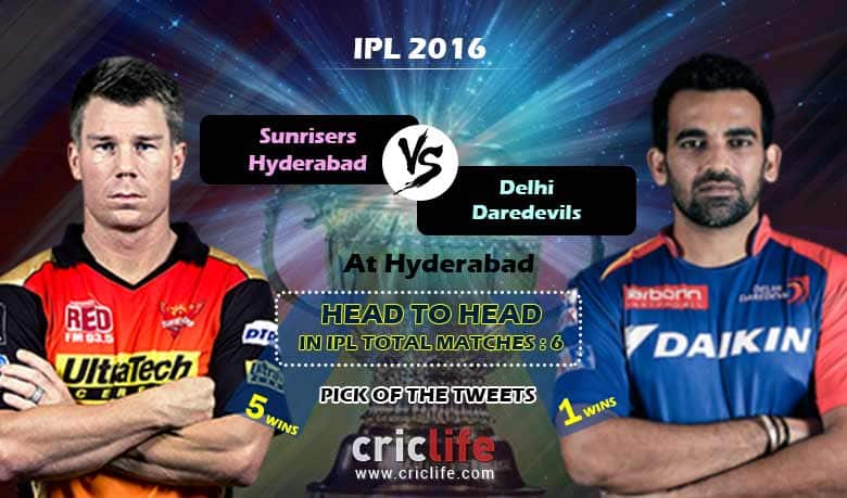 IPL 2016, Match 42, Pick of the tweets: Sunrisers Hyderabad vs Delhi Daredevils at Hyderabad