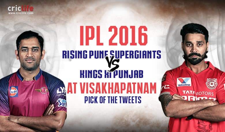 IPL 2016, Match 53, Pick of the tweets: Rising Pune Supergiants vs Kings XI Punjab at Visakhapatnam