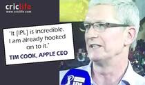 Apple CEO Tim Cook mesmerised by IPL experience