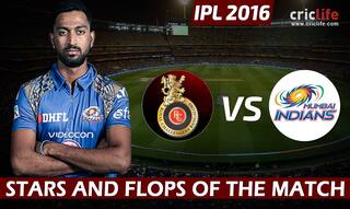 IPL 2016: Mumbai Indians beat Royal Challengers Bangalore by 6 wickets, Stars and Flops