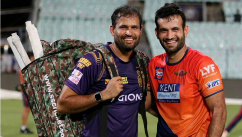 The Pathan brothers have served the country for different purposes. Picture courtesy: Kolkata Knight Riders' Twitter handle