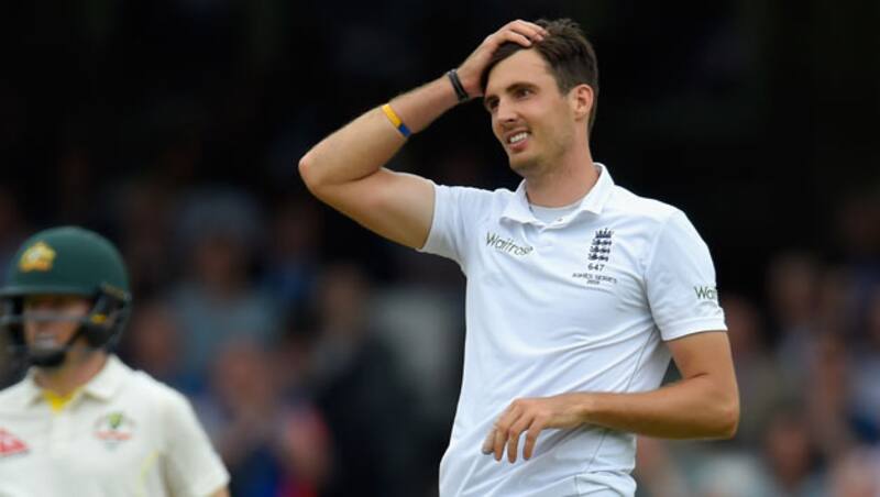 Steven Finn had taken figures of 1-55 at the end of 3rd Day's play &Acirc;&copy; Getty Images 