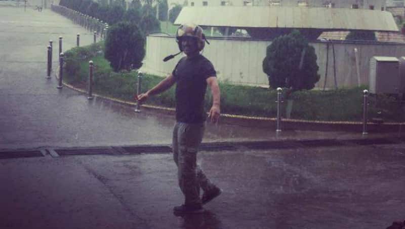 MS Dhoni said that it was a much needed rain for the city of Ranchi. Phto Courtesy: MS Dhoni's Facebook page.