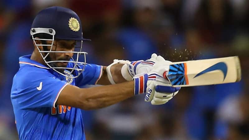 Ajinkya Rahane made his maiden ODI hundred against England at Edgbaston © AFP