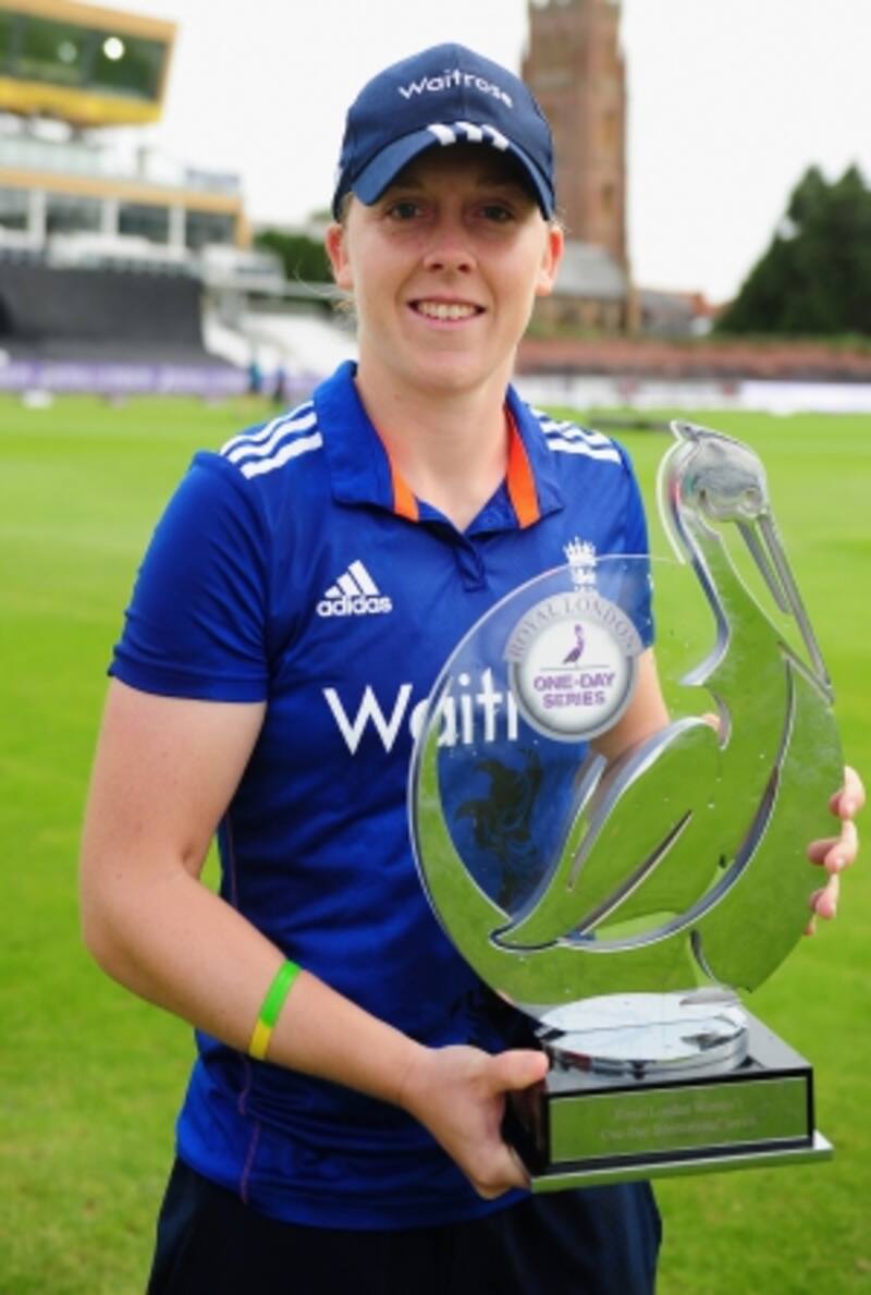 Heather Knight after winning Royal London ODI series against Pakistan Women on Monday &Acirc;&copy; Getty Images