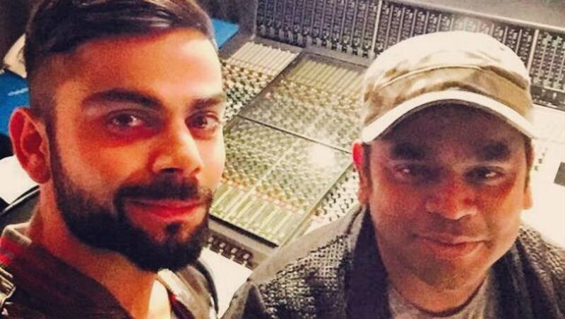 Virat Kohli (left) called AR Rahman as an epitome of humility &Acirc;&copy; Virat Kohli's Twitter handle