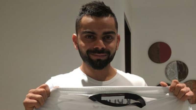 Virat Kohli had a special crew cut done recently ahead of West Indies series &copy; Virat Kohli Twitter Account