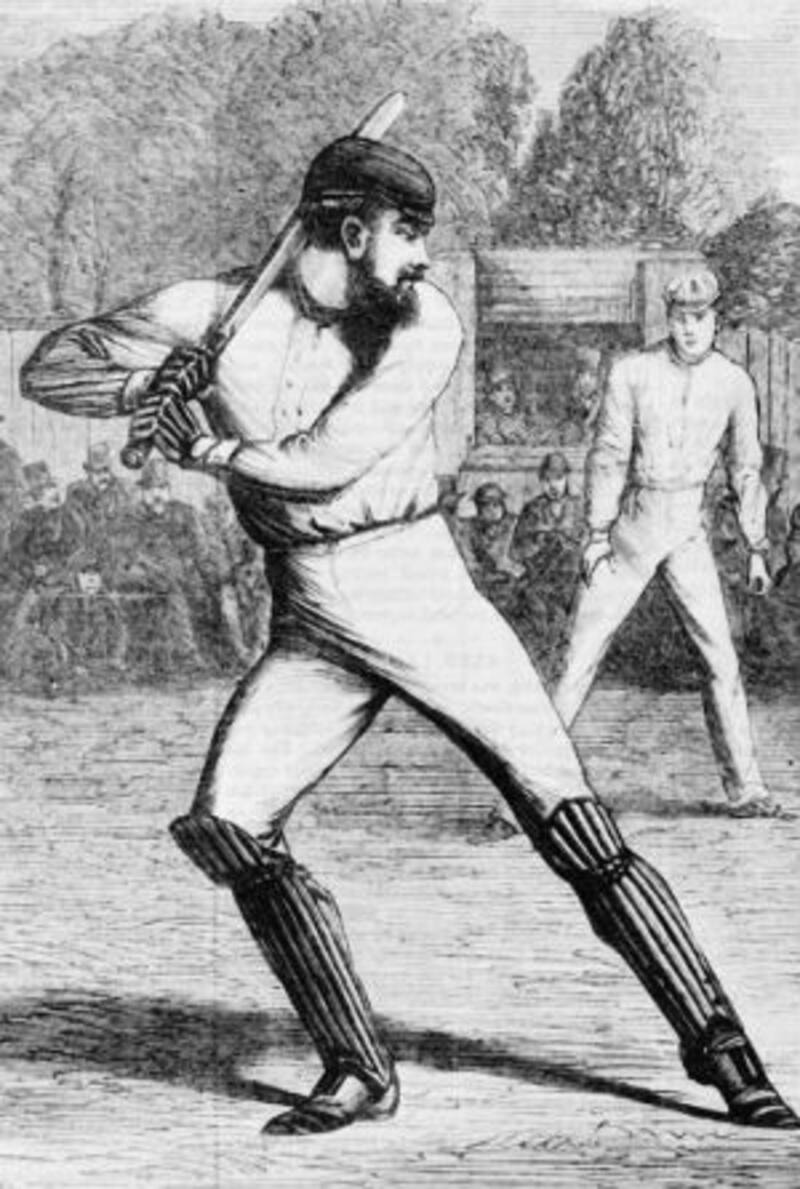 There was no way WG Grace could have been happy after that dismissal &copy; Getty Images