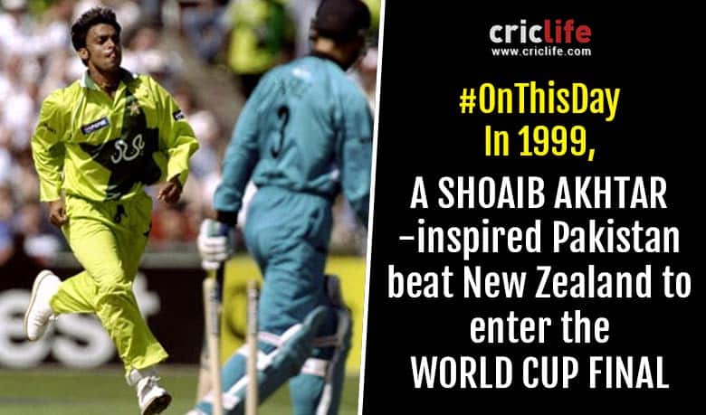 VIDEO: When a fiery Shoaib Akhtar bowled Pakistan to the World Cup Final