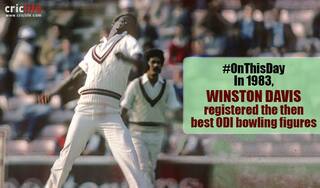 VIDEO: Winston Davis derails the Australian batting line-up in World Cup 1983