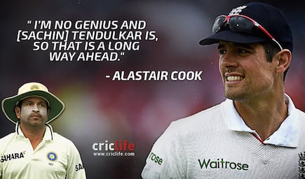 Not chasing ‘genius’ Sachin Tendulkar’s record, says Alastair Cook