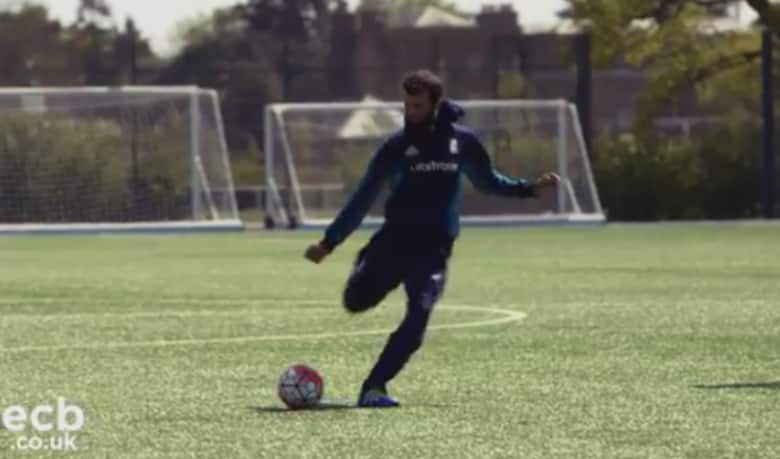 Euro 2016: Watch Stuart Broad, Harry Kane vs Moeen Ali, Tom Carroll in crossbar challenge