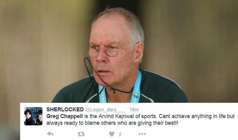 Twitterati blasts Greg Chappell over comment on Indian team