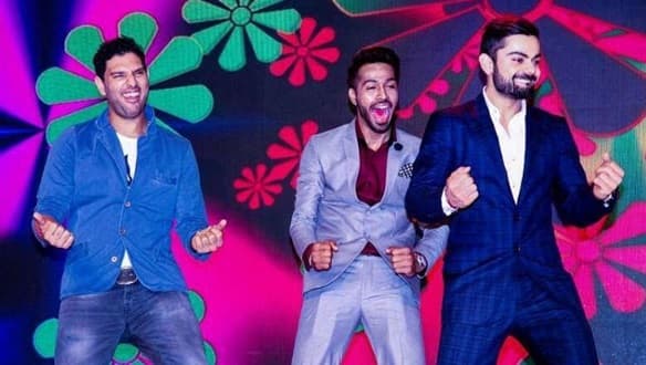 Video: Virat Kohli, Yuvraj Singh, Hardik Pandya set stage on fire with their crazy dance moves