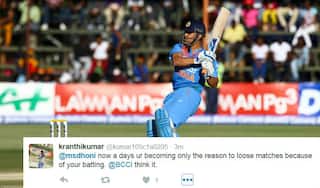 Twitterati blast MS Dhoni for another failure with bat