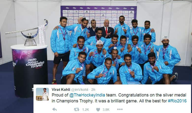 Virat Kohli, Virender Sehwag and others give Indian Hockey Team a pat on the back