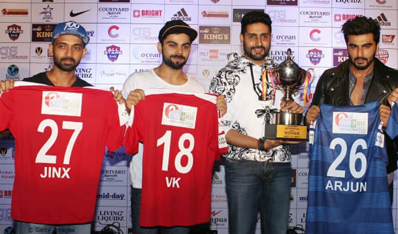 Video: Virat Kohli launches Celebrity Classico 2016 jersey along with Ajinkya Rahane, Abhishek Bachchan and Arjun Kapoor