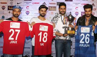 Video: Virat Kohli launches Celebrity Classico 2016 jersey along with Ajinkya Rahane, Abhishek Bachchan and Arjun Kapoor