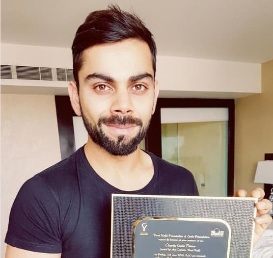 Virat Kohli holds charity dinner for empowerment of children and youth