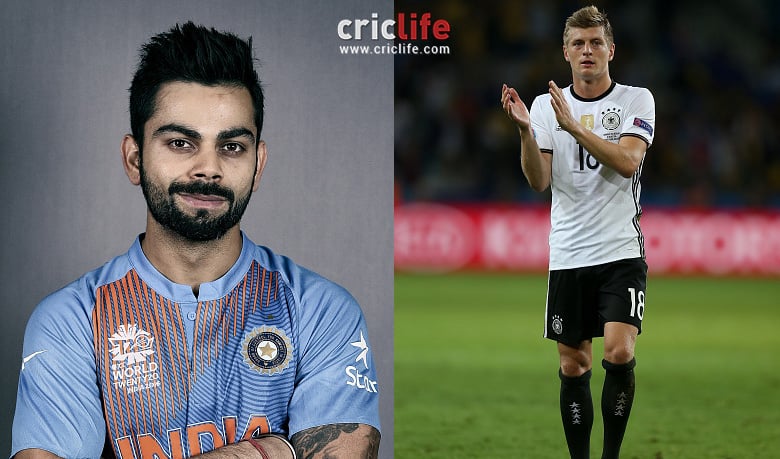 Virat Kohli thanks German footballer Toni Kroos for the gesture; builds camaraderie