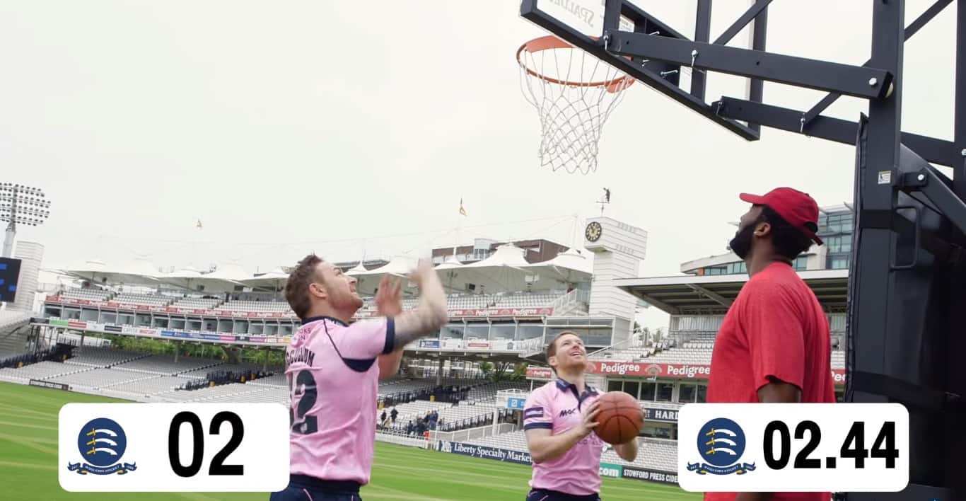 VIDEO: Eoin Morgan and Brendon McCullum vs NBA star Andre Drummond — 100 Points Challenge