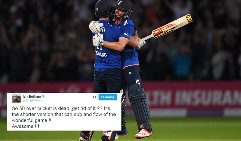 Watch Liam Plunkett’s SIX; Cricket fraternity hail the England-Sri Lanka ODI nail biter