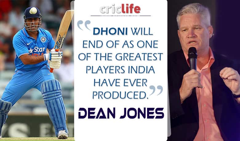 Dean Jones hails MS Dhoni as “one of the greatest”