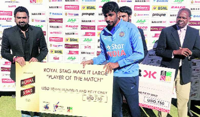 Indian arrested in Zimbabwe rewarded ‘Player-of-the-Match’ Jasprit Bumrah after third ODI