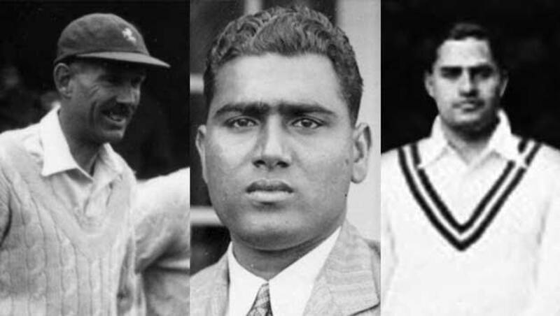 From left: Father Marriott, Mohammad Nissar, Baqa Jilani were among the first 10 men to take First-Class hat-tricks on Indian soil &Acirc;&copy; Getty Images