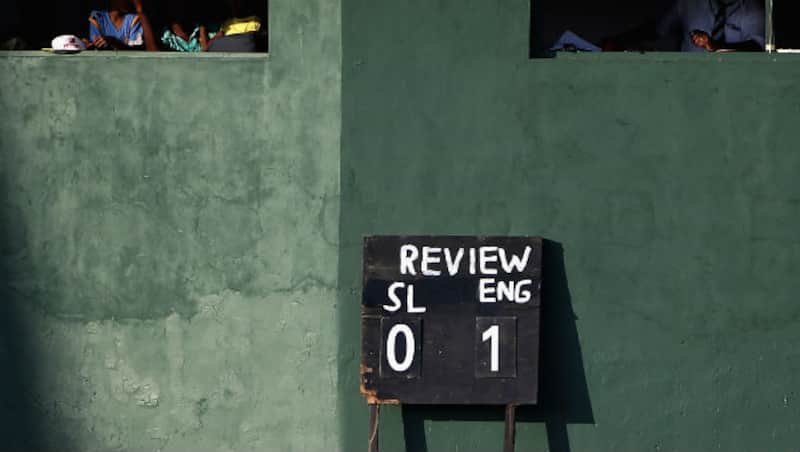 A view of the DRS board during day 3 of the 2nd Test between Sri Lanka and England © Getty Images