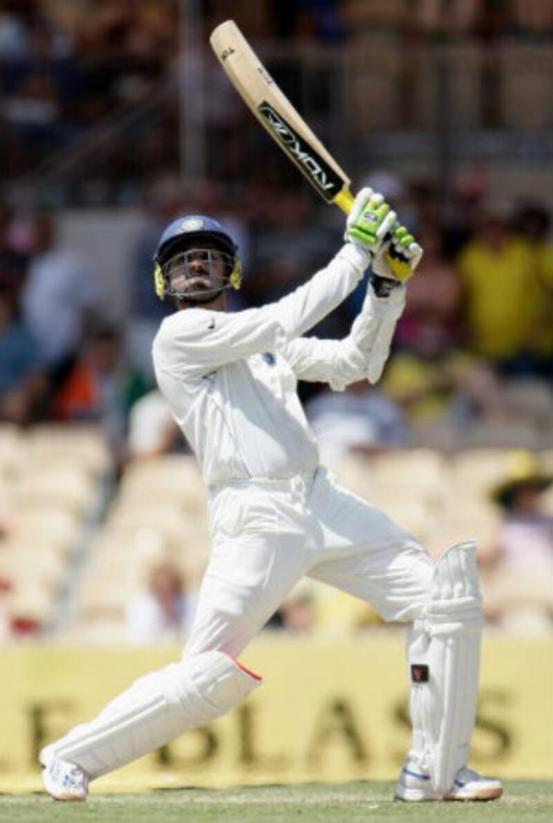 Harbhajan Singh plays a shot during a Test match Down Under &copy; Getty Images