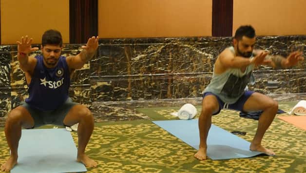 PHOTOS: Virat Kohli, Ajinkya Rahane and others unwind with yoga