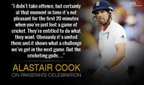 Alastair Cook annoyed with Pakistan’s ‘push-ups’ celebration after Lord’s win