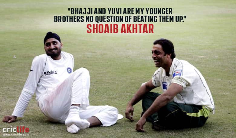 Shoaib Akhtar laughs off Harbhajan Singh’s “bashing up” claims