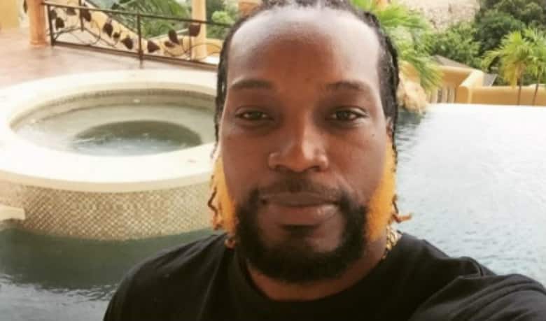 Photos: Chris Gayle showing off his unique ‘blonde’ beard!