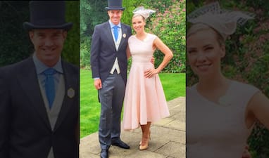 Kevin Pietersen with wife Jessica Taylor