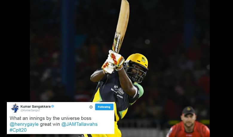 Kumar Sangakkara and others laud ‘Universe Boss’ Chris Gayle for his 18th T20 ton