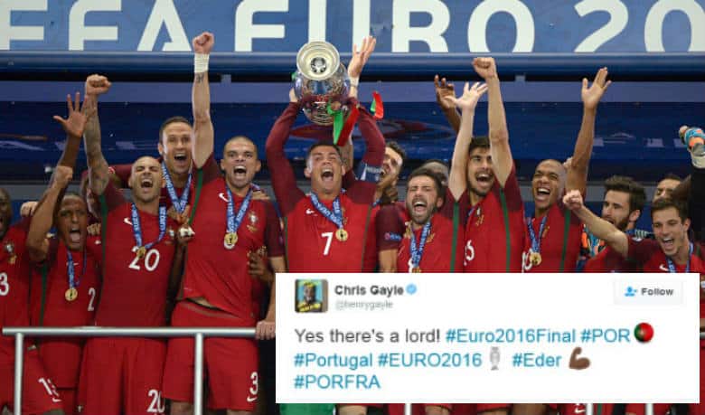 Football-crazy cricketers hail Cristiano Ronaldo, Portugal on their historic Euro 2016 win