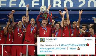 Football-crazy cricketers hail Cristiano Ronaldo, Portugal on their historic Euro 2016 win