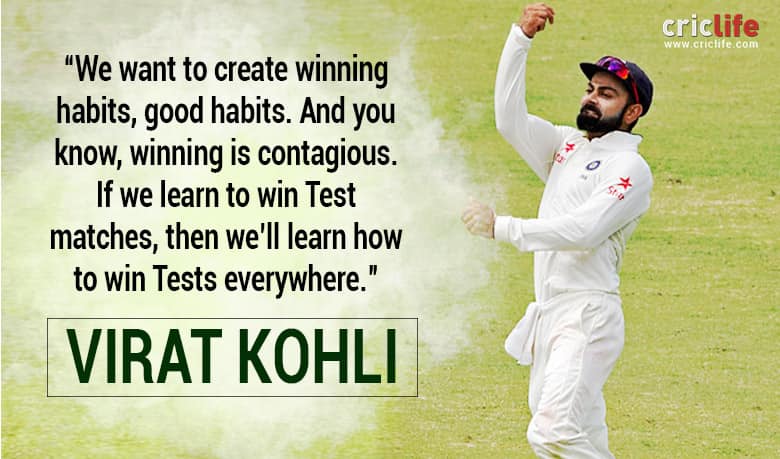 Virat Kohli opens up on his intentions on winning